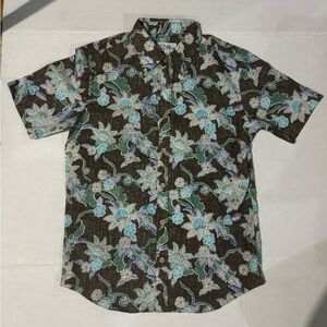 Reyn Spooner Brown Floral Men's Shirt